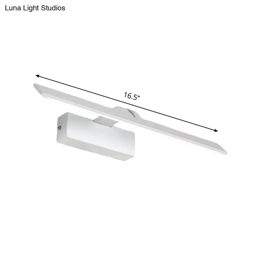 Modern minimalist white led wall light for bathroom 110v-120v