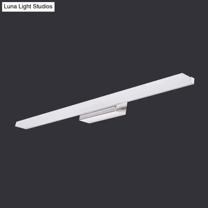 Modern minimalist white led wall light warm & white bathroom lamp