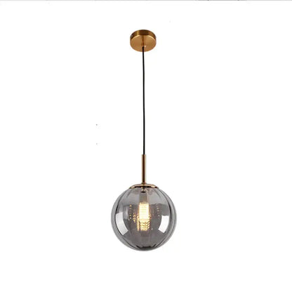 Modern multi color glass ball pendant lamp dining room set