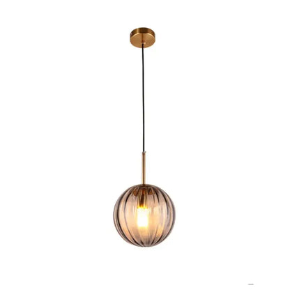 Modern multi color glass ball pendant lamp dining room set