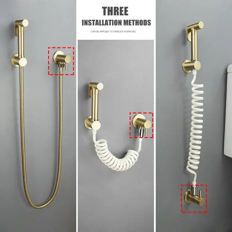 Modern multi finish brass triangle valve bathroom faucet