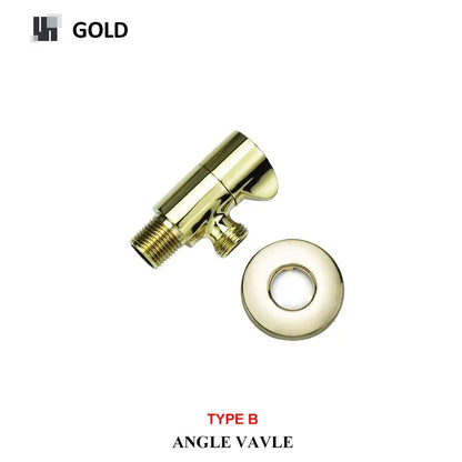 Modern multi finish brass triangle valve bathroom faucet