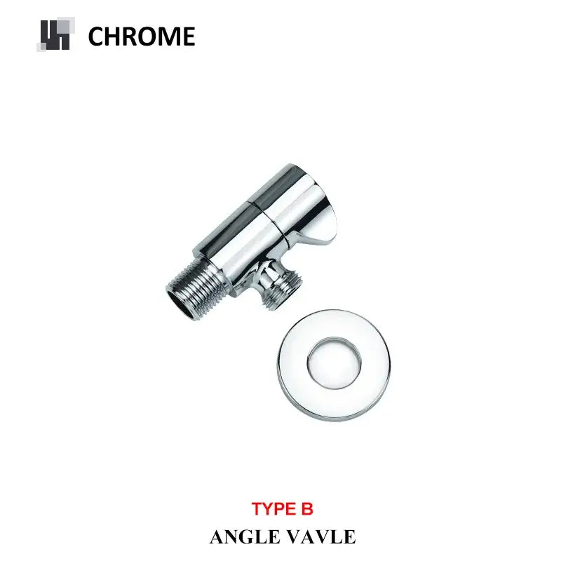 Modern multi finish brass triangle valve bathroom faucet