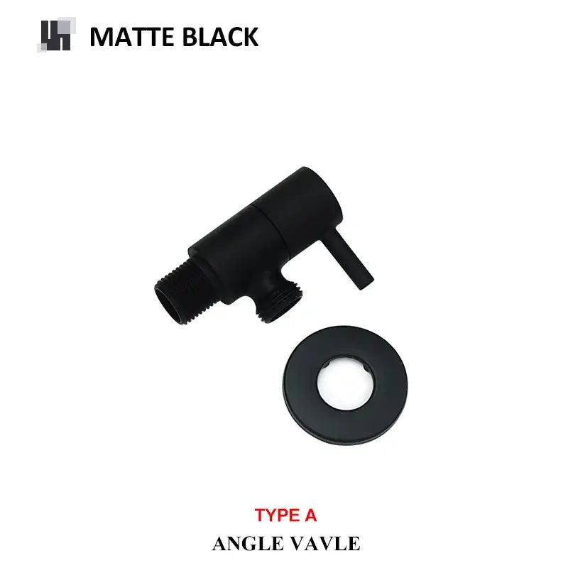Modern multi finish brass triangle valve bathroom faucet