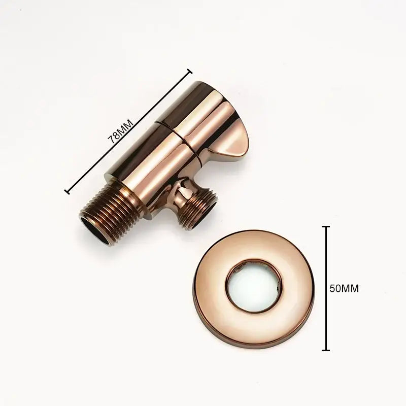 Modern multi finish brass triangle valve bathroom faucet