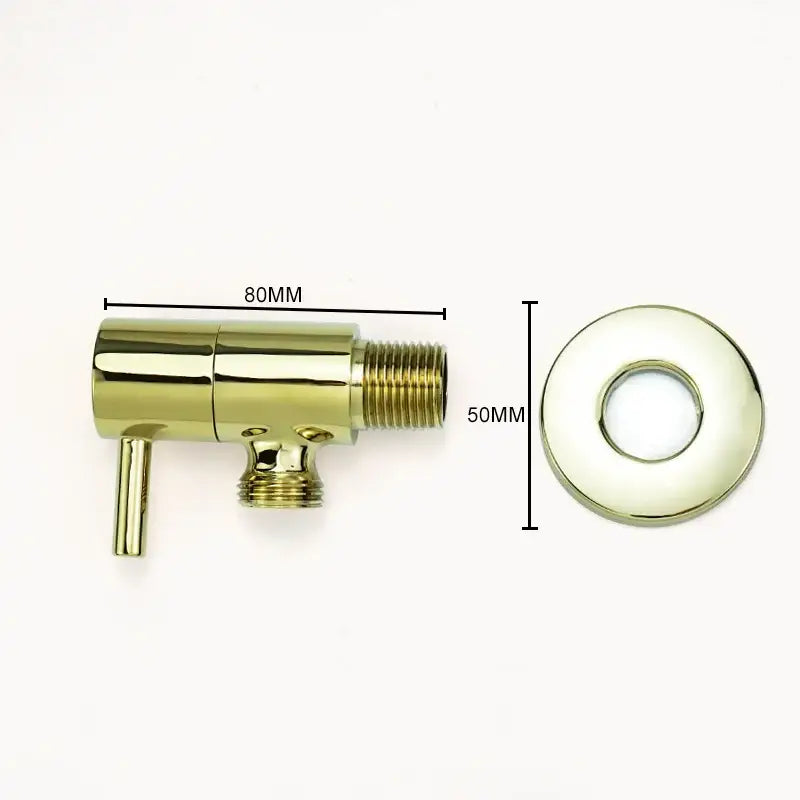 Modern multi finish brass triangle valve bathroom faucet
