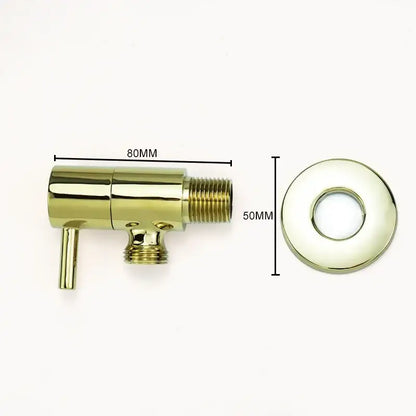 Modern multi finish brass triangle valve bathroom faucet
