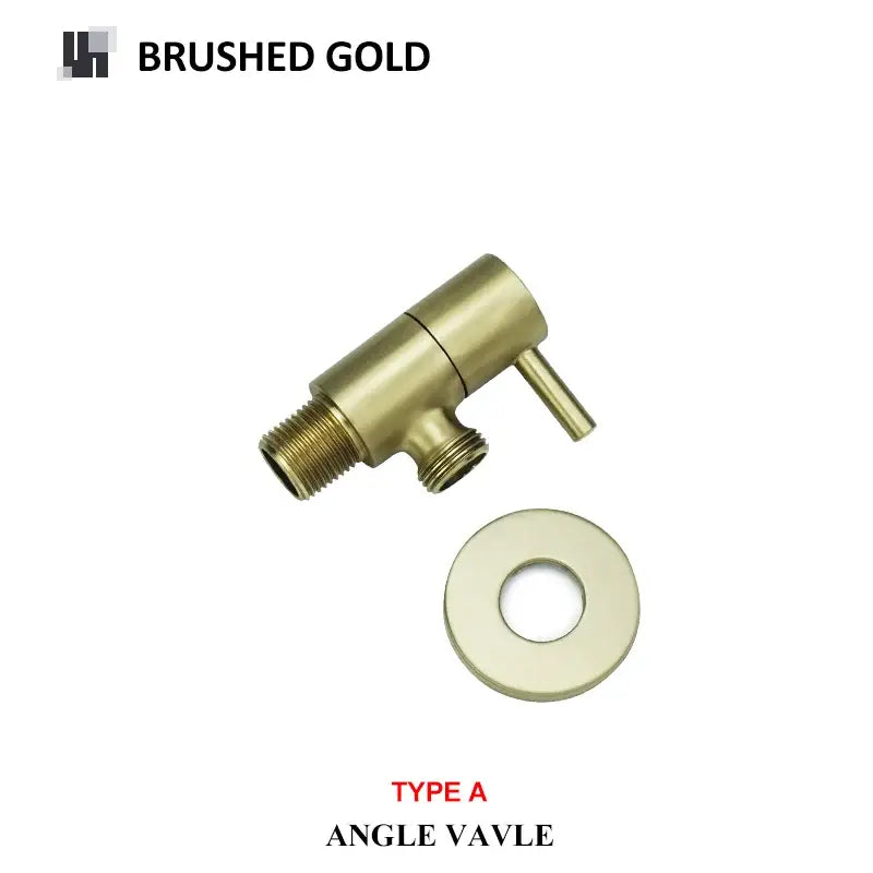 Modern multi finish brass triangle valve bathroom faucet