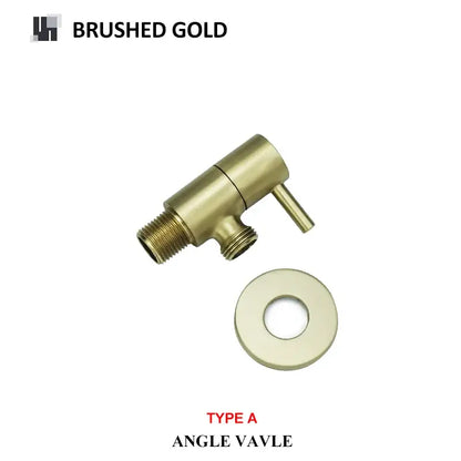 Modern multi finish brass triangle valve bathroom faucet