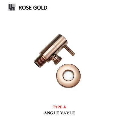 Modern multi finish brass triangle valve bathroom faucet
