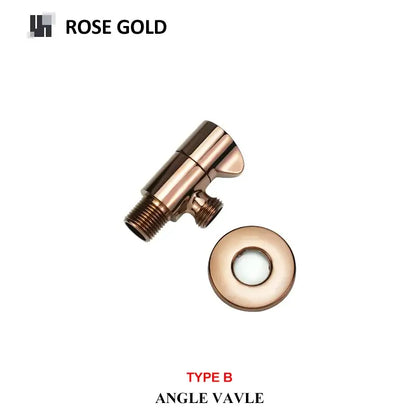 Modern multi finish brass triangle valve bathroom faucet