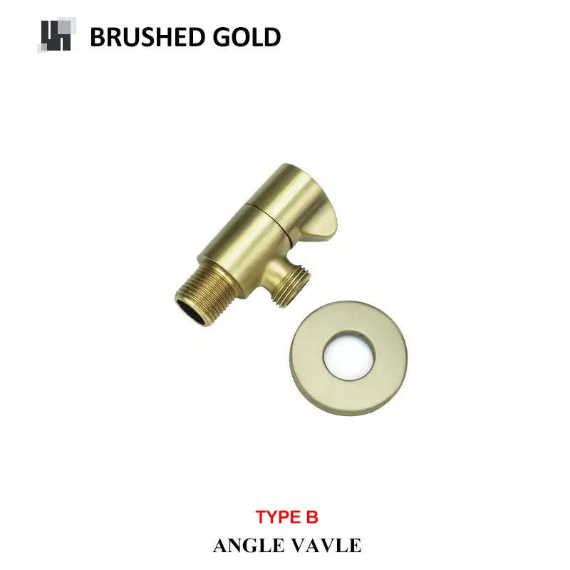 Modern multi finish brass triangle valve bathroom faucet