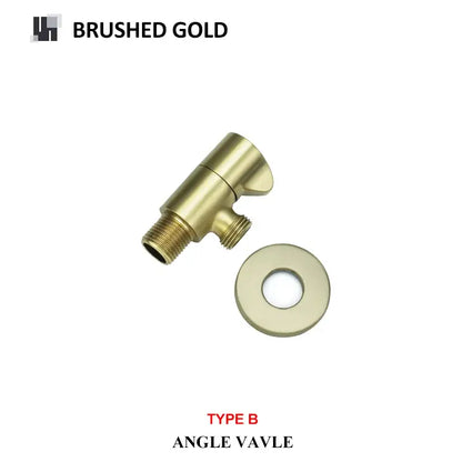 Modern multi finish brass triangle valve bathroom faucet