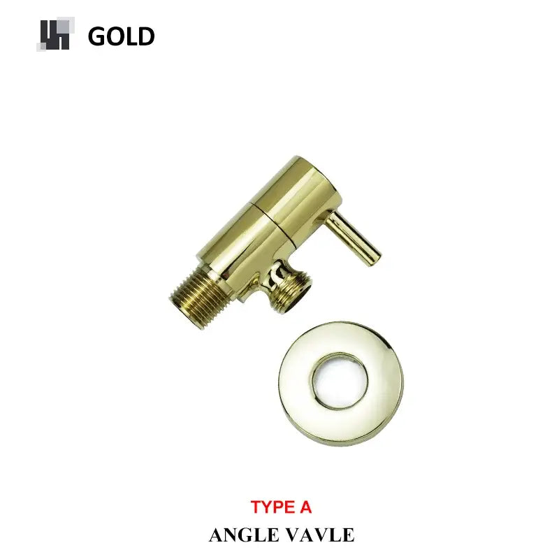 Modern multi finish brass triangle valve bathroom faucet