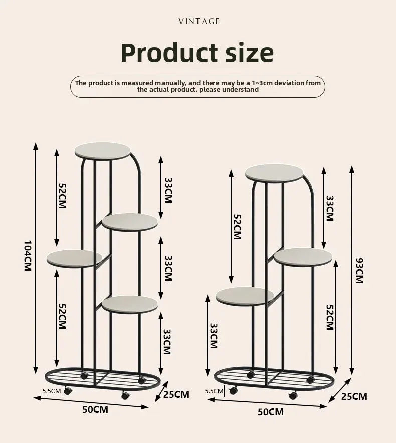 DecorBites™ Modern Multi-storey Plant Stand for Interior Decor