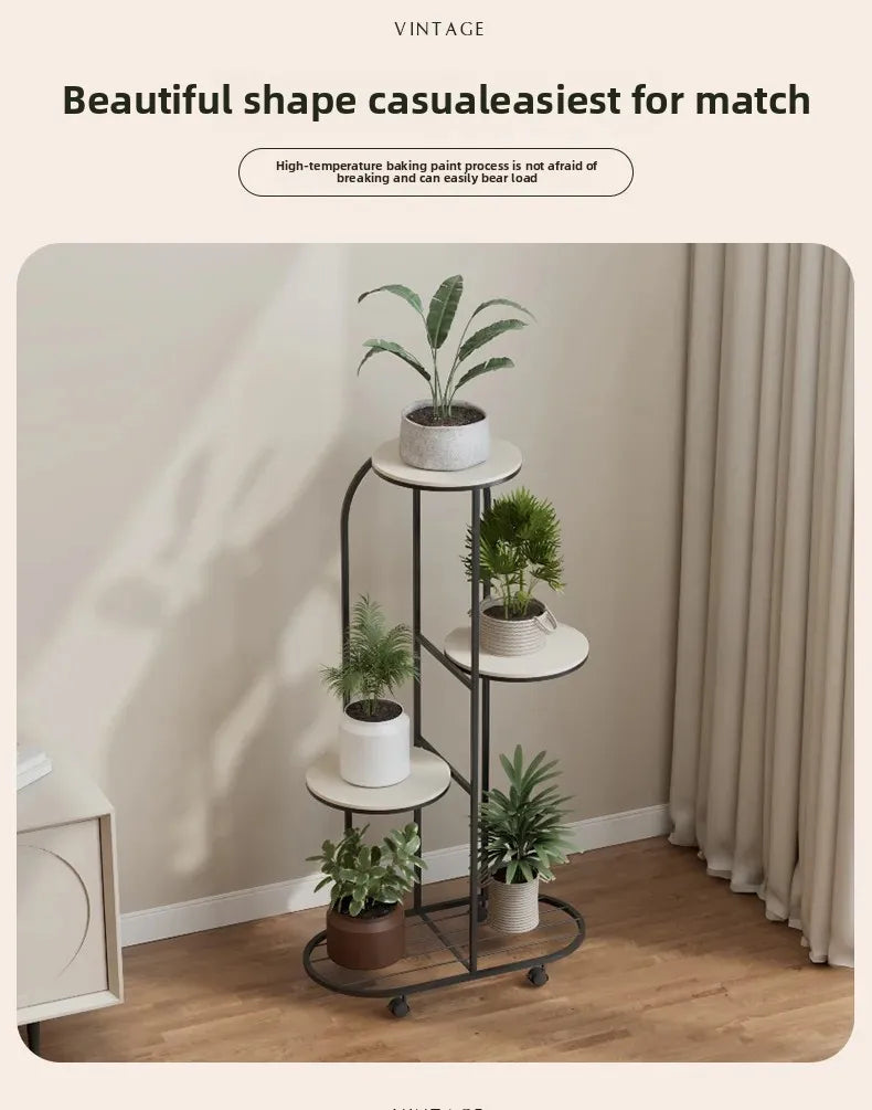 DecorBites™ Modern Multi-storey Plant Stand for Interior Decor