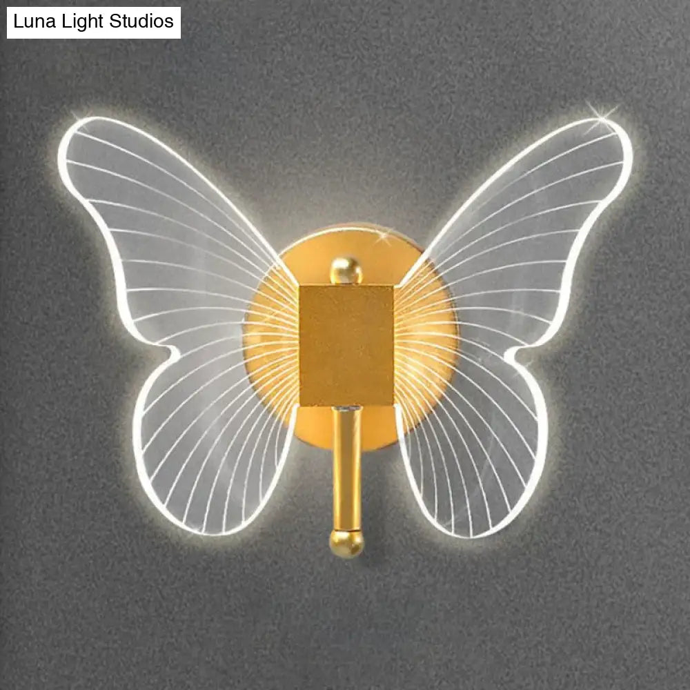 DecorBites™ Modern Nordic All Copper Led  Butterfly Wall Lamp