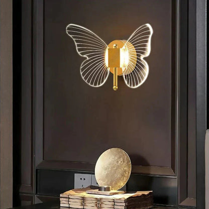 DecorBites™ Modern Nordic All Copper Led  Butterfly Wall Lamp
