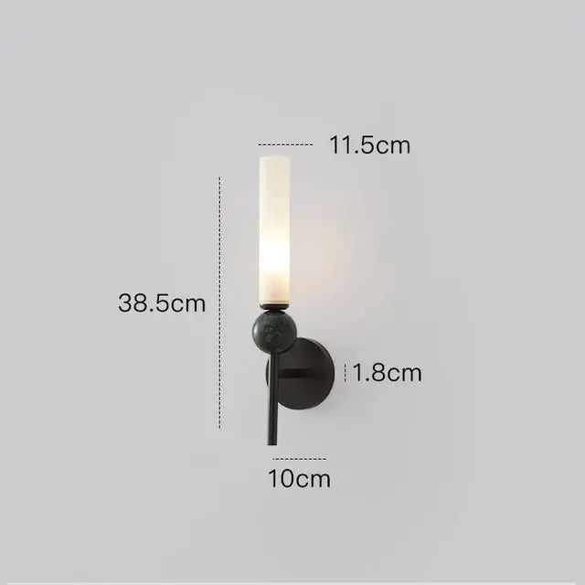 Modern nordic copper wall lamp for living room