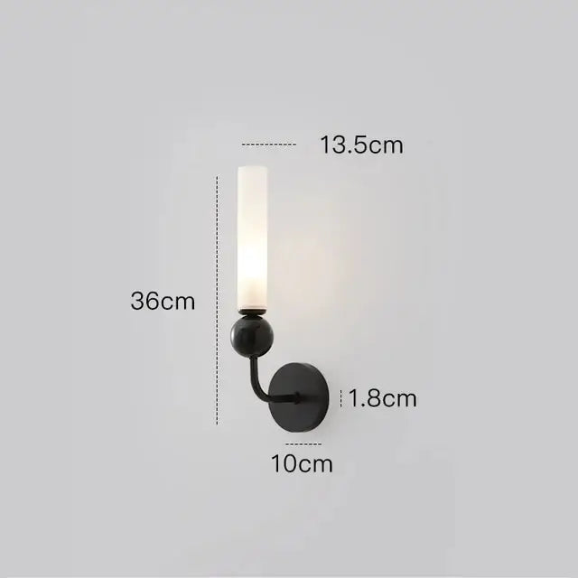 Modern nordic copper wall lamp for living room