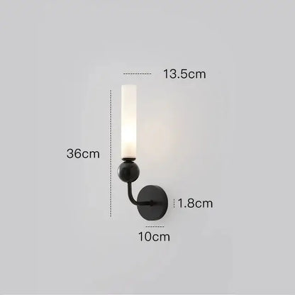 Modern nordic copper wall lamp for living room