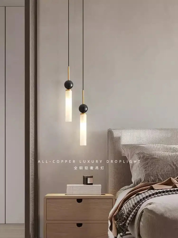 Modern nordic copper wall lamp for living room