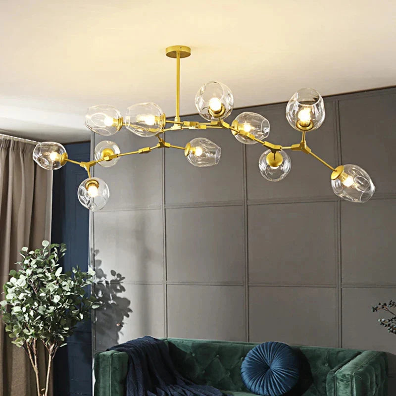 DecorBites™ Modern Nordic Glass Chandeliers with LED