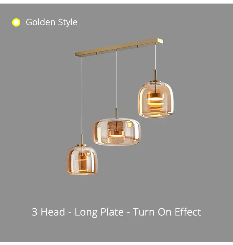 DecorBites™ Modern Nordic Glass Pendant Lamp