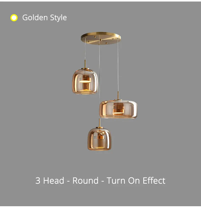 DecorBites™ Modern Nordic Glass Pendant Lamp