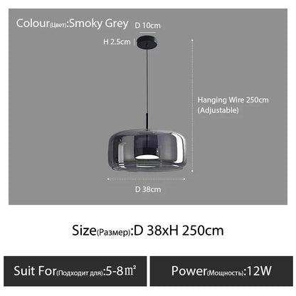 DecorBites™ Modern Nordic Glass Pendant Lamp
