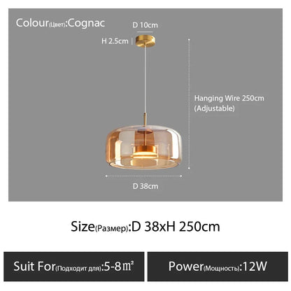 DecorBites™ Modern Nordic Glass Pendant Lamp