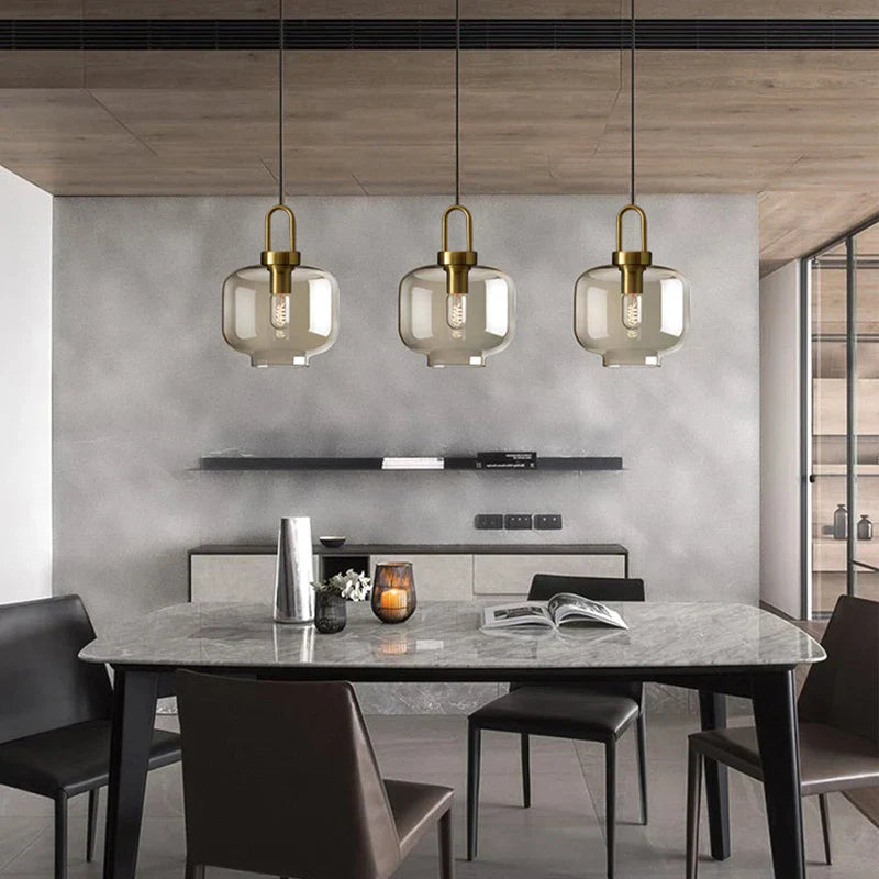 DecorBites™ Modern Nordic Glass Pendant Light for Kitchen & Restaurant