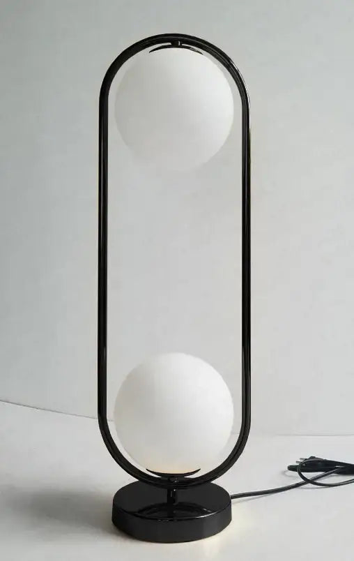 Modern nordic golden body glass led desk lamp bedroom art deco light