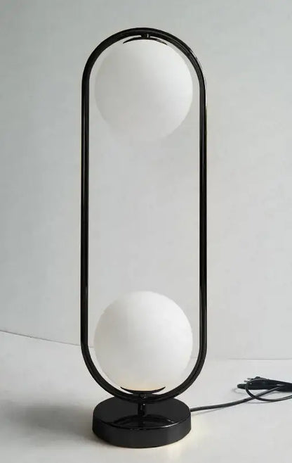 Modern nordic golden body glass led desk lamp bedroom art deco light
