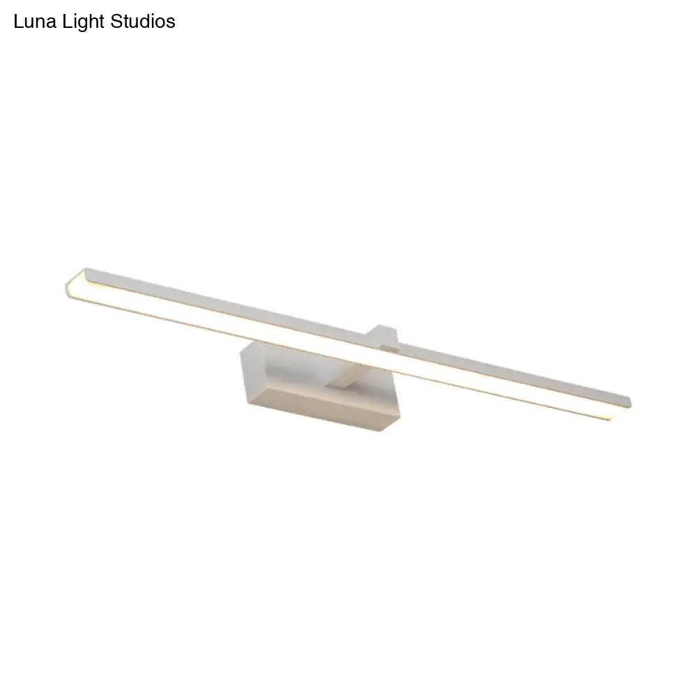 DecorBites™ Modern Nordic LED Wall Lamp for Stylish Bathroom Vanity - White/Wood, 16"/19.5" Wide