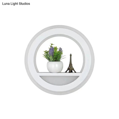 DecorBites™ Modern Nordic LED Wall Light Sconce - Round/Elephant/Giraffe Design, Ultrathin and Wall Mounted - Acrylic Shade - Warm/White Light