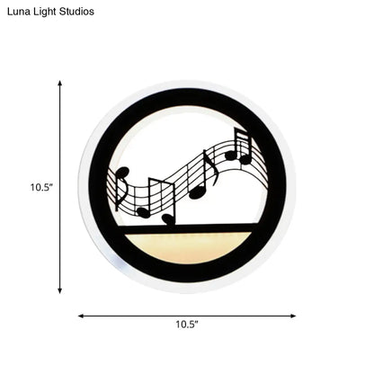 DecorBites™ Modern Nordic LED Wall Light Sconce - Round/Elephant/Giraffe Design, Ultrathin and Wall Mounted - Acrylic Shade - Warm/White Light