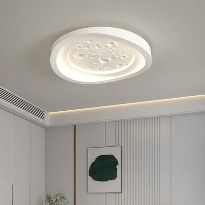 Modern nordic moon surface white led ceiling lamps bedroom light