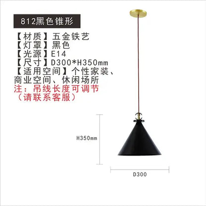 Modern nordic multi color glass chandelier dining room pendant light