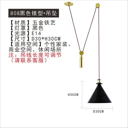 Modern nordic multi color glass chandelier dining room pendant light