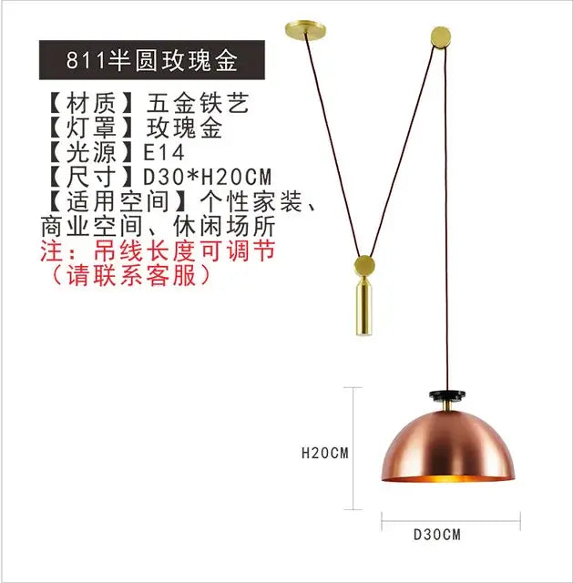 Modern nordic multi color glass chandelier dining room pendant light