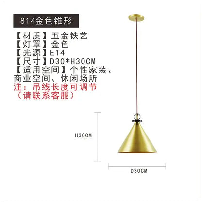Modern nordic multi color glass chandelier dining room pendant light