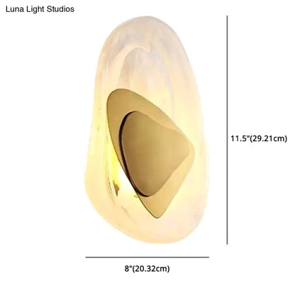 Modern nordic sconce black & glass bedroom light fixture