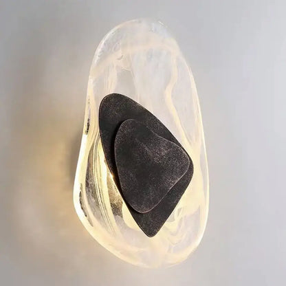 Modern nordic sconce black & glass bedroom light fixture
