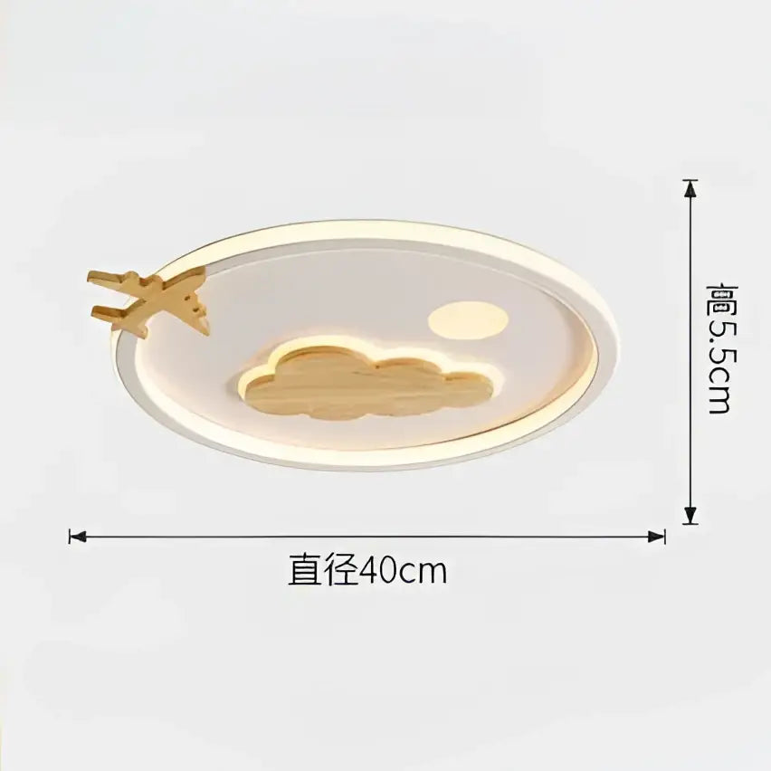 Modern nordic white cloud lamp bedroom airplane light