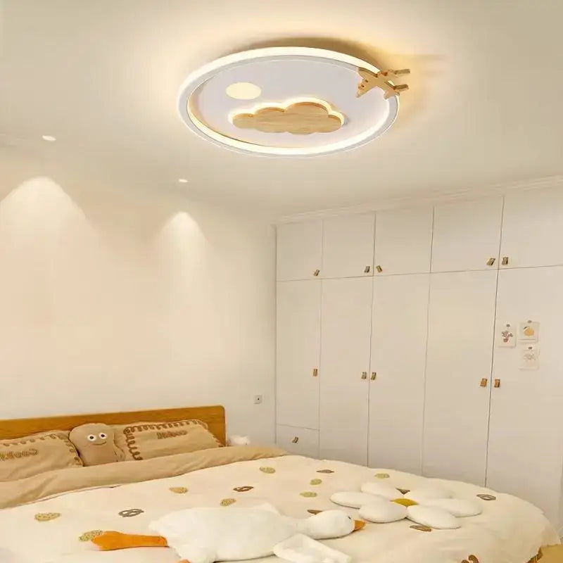 Modern nordic white cloud lamp bedroom airplane light