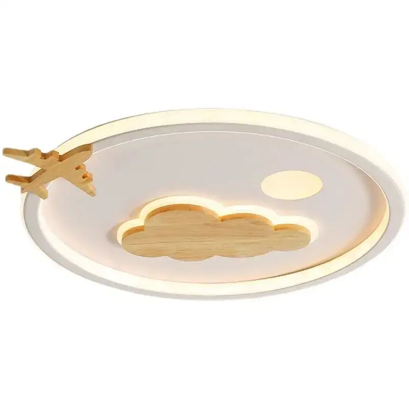 Modern nordic white cloud lamp bedroom airplane light
