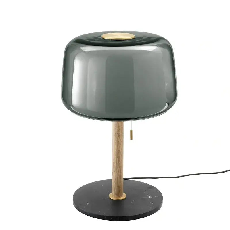 Modern nordic wood and glass floor lamp for living room