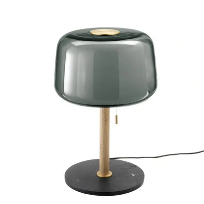 Modern nordic wood and glass floor lamp for living room
