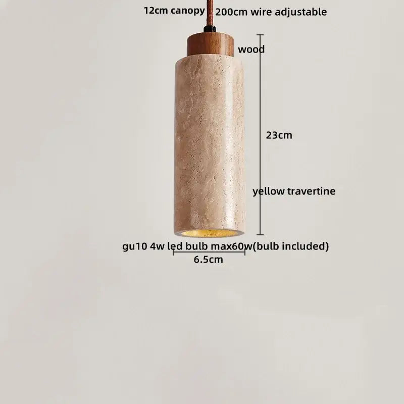 Modern off white cave stone led pendant light dining room